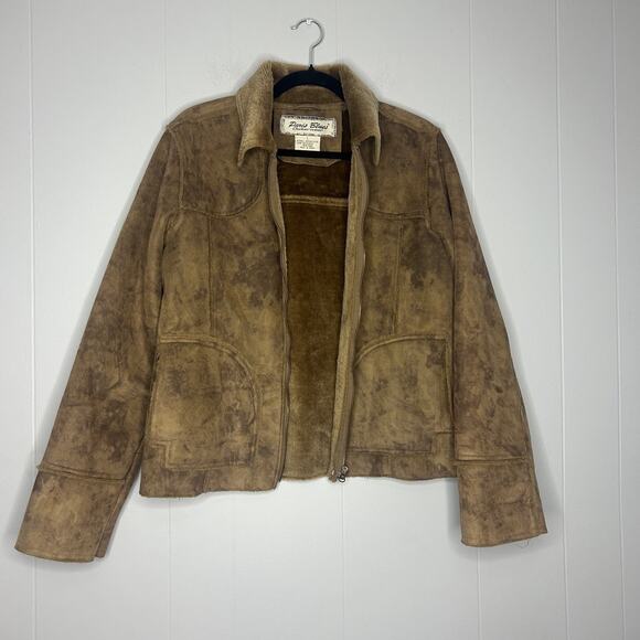 Vintage Paris Blues Outerwear Brown Jacket 90s - Picture 2 of 9